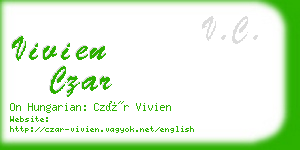 vivien czar business card